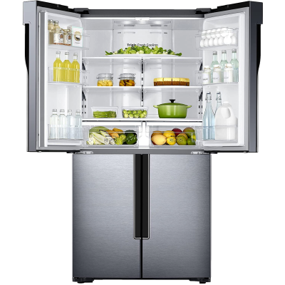 Picture of Samsung 693 L Frost Free French Door Bottom Mount Refrigerator (Easy Clean Steel, RF60J9090SL/TL)