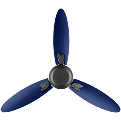 Picture of Usha Bloom Magnolia 1250mm wattage 78 Goodbye Dust Ceiling Fan with Anti Dust Feature(Sparkle Grey and Blue)