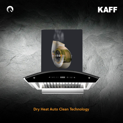 Picture of Kaff RIO BF DHC-60 Auto Clean Wall Mounted Chimney (BLACK 1250 CMH)