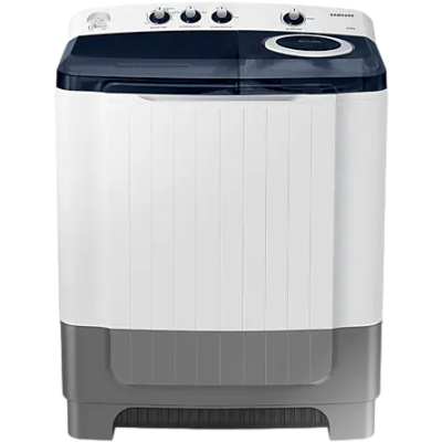 Picture of Samsung 8.0 Kg Semi-Automatic 5 Star Top Loading Washing Machine (WT80R4200LG/TL, Light Grey, Royal Blue)