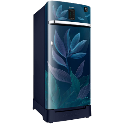 Picture of Samsung 225 L 4 Star Inverter Direct Cool Single Door Refrigerator(RR23A2F3Y9R/HL, Paradise Blue, Base Stand with Drawer, Digi-Touch Cool)