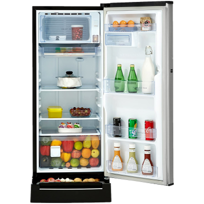 Picture of Whirlpool 200 L Direct Cool Single Door 3 Star Refrigerator with Base Drawer (Alpha Steel, 215 VITAMAGIC PRO ROY 3S)