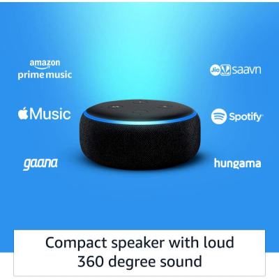 Bajaj Electronics - Shop  Echo Dot (3rd Gen) - New and Improved Smart  Speaker with Alexa, Black at Reasonable Prices.