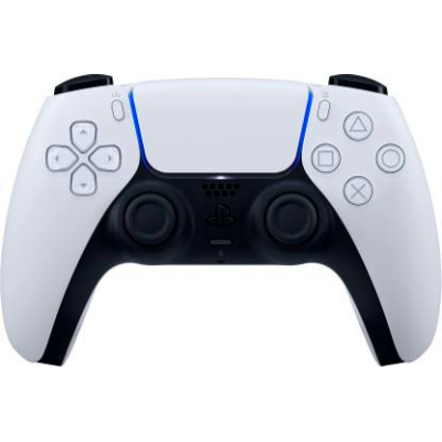 Sony PS5 DualSense Wireless Controller (White, For PS5)