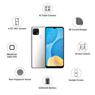 Picture of Oppo A15 (3GB RAM, 32GB Storage) Silver