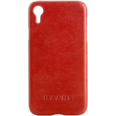 HAANS Leather Case iPhone XR Red 2500010
