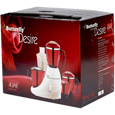 Picture of Butterfly Desire 4J 750 W Mixer Grinder (Red, 4 Jars)