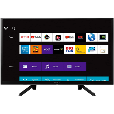 Bajaj Electronics Shop Sony Bravia 108 Cm 43 Full Hd Led Smart Tv Klv 43w672g Black At Reasonable Prices