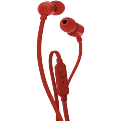 JBL T110 Wired Earphone With Mic Red