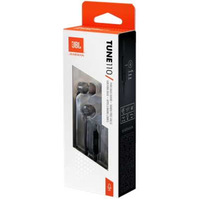 Picture of JBL T110 Wired Earphone With Mic Black