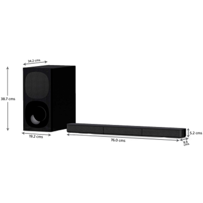 Picture of Sony HT-S20 5.1 Channel Dolby Digital Soundbar Home Theatre System with Bluetooth Connectivity - Black